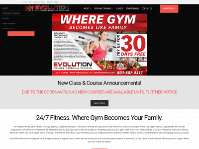 cbevolutionfitness.com snapshot