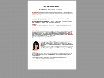 denperfektetekst.dk snapshot