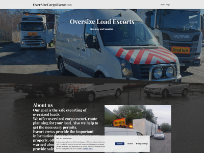 oversizecargoescort.no snapshot