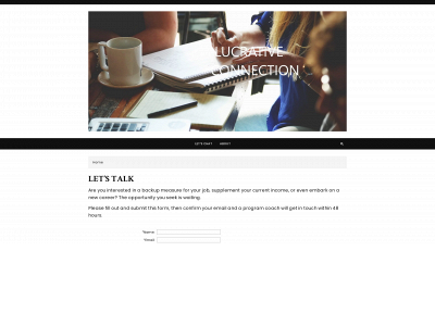 lucrativeconnection.com snapshot