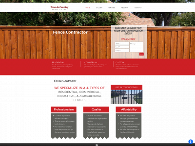 www.townandcountryfenceco.com snapshot
