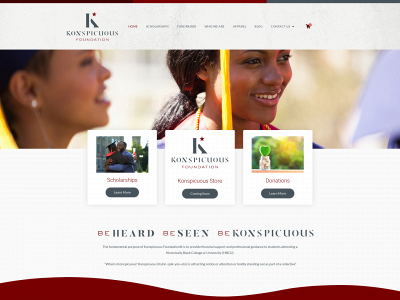 konspicuousfoundation.org snapshot
