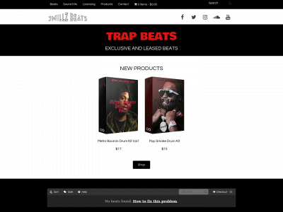 jmillzbeats.com snapshot