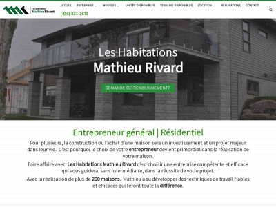 habitationsmathieurivard.com snapshot