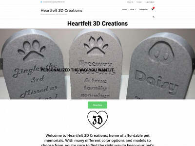 heartfelt3d.com snapshot