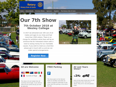 comorotarycarshow.com snapshot