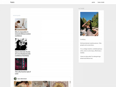 kaosdetermined.com snapshot