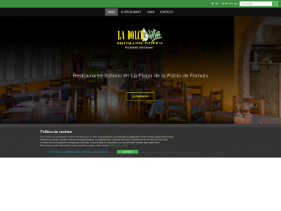 restauranteladolcevita.es snapshot