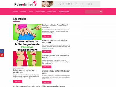 pointfeminin.com snapshot