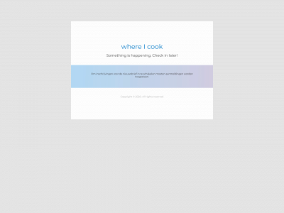 whereicook.com snapshot