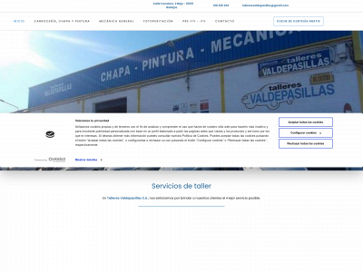 www.talleresvaldepasillas.es snapshot