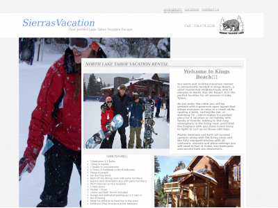sierrasvacation.com snapshot