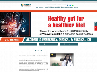 vasavihospitals.com snapshot
