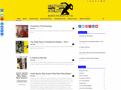 unattachedathlete.com snapshot