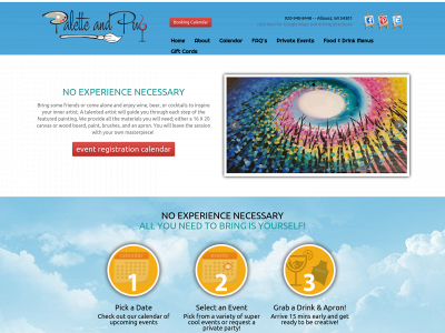 paletteandpub.com snapshot