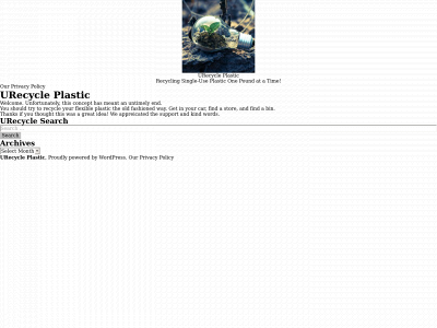 urplastic.org snapshot