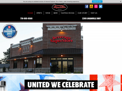 beveragesuperstoreofgrayson.com snapshot