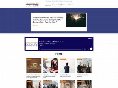 creatorofculture.com snapshot