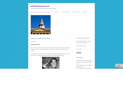politicalmaryland.com snapshot