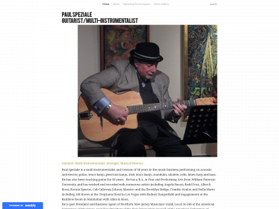 www.paulspezialeguitarist.com snapshot
