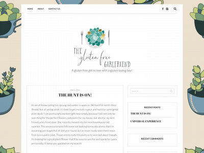theglutenfreegirlfriend.com snapshot