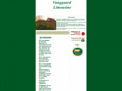 vanggaardlimousine.dk snapshot