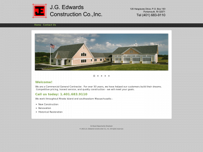 jgedwardsconstruction.com snapshot