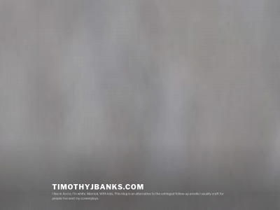 timothyjbanks.com snapshot