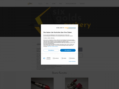 sixgoldsarchery.de snapshot