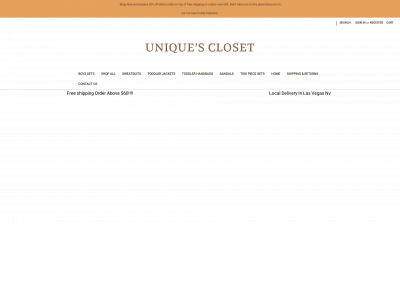 uniquescloset.com snapshot