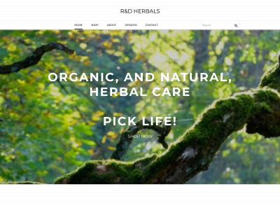 rdherbals.com snapshot