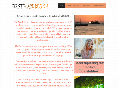 firstplacedesign.com snapshot