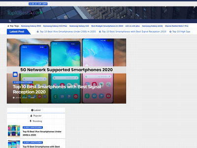top10bestsmartphones.com snapshot