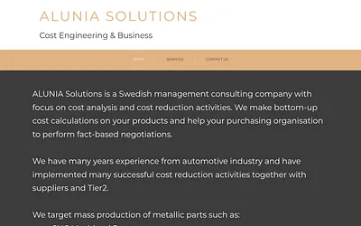 alunia.se snapshot