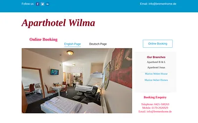 aparthotelwilma.de snapshot