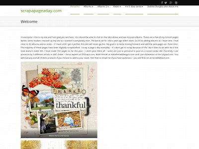scrapapageaday.com snapshot