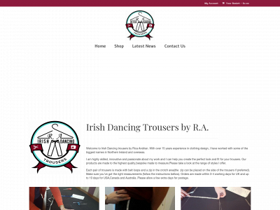 irishdancingtrousers.co.uk snapshot