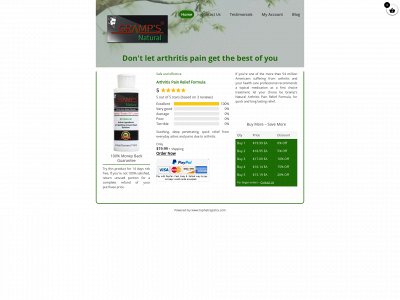 www.arthritispainrelief.net snapshot
