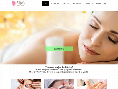 www.siljesbeautysalong.no snapshot