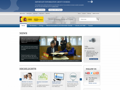 www.minetur.gob.es snapshot