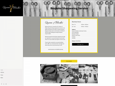 queenofblades.co.uk snapshot