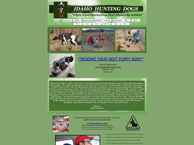 idahohuntingdogs.com snapshot