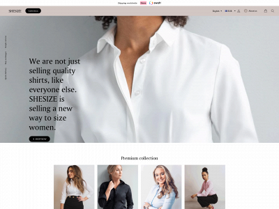 shesize.com snapshot