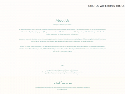synergyrecruitmentgroup.com snapshot