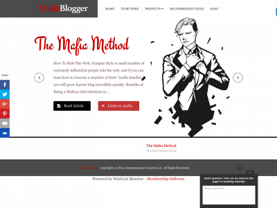mafiablogger.com snapshot