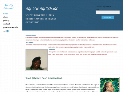 www.artbyshante.com snapshot
