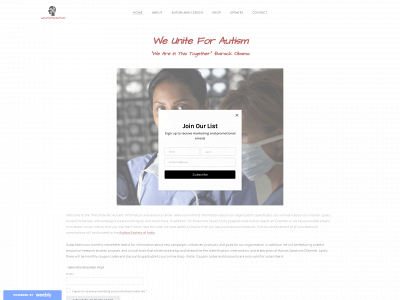 www.weuniteforautism.com snapshot