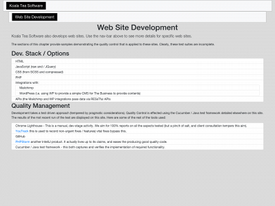 koalateasoftware.com snapshot