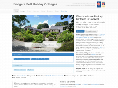 badgersholidaycottages.co.uk snapshot