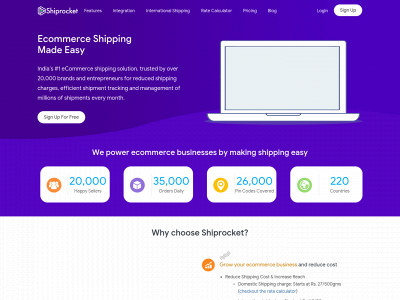 shiprocket.in snapshot